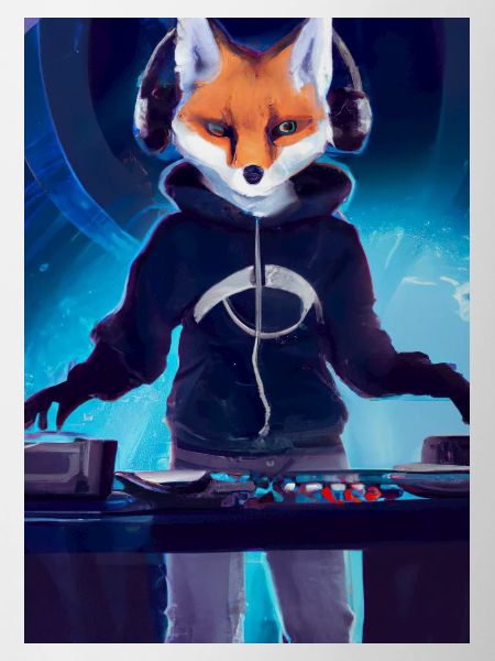 Fox am DJ-Pult