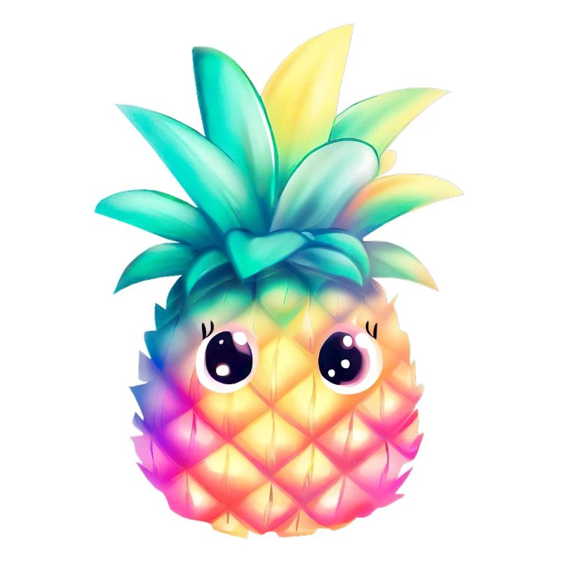Cute Colorful Pineapple Summer Fruit Holiday Gift