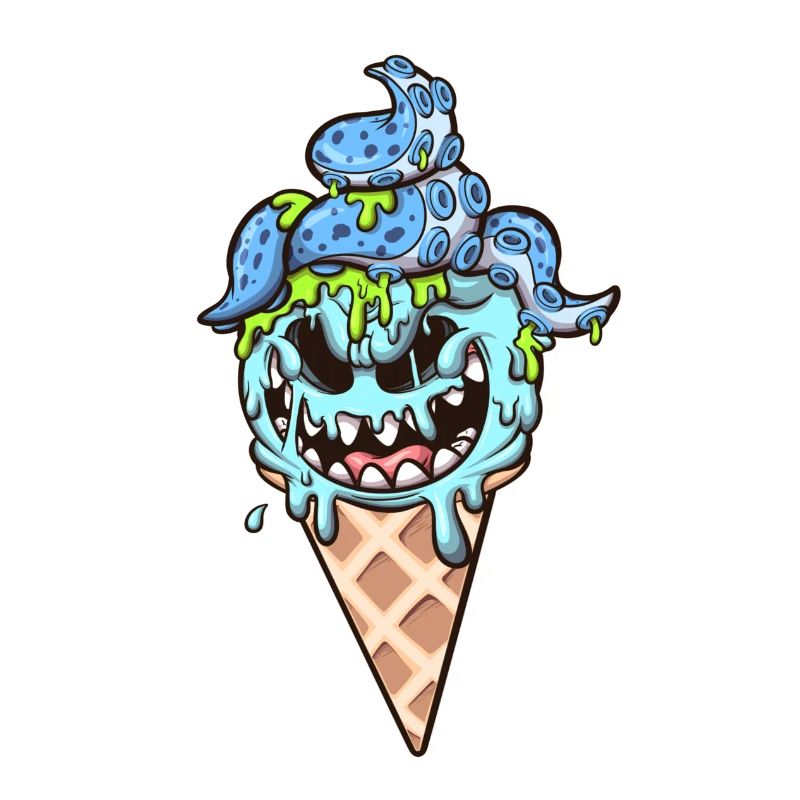 Ice Cream Cone Monster