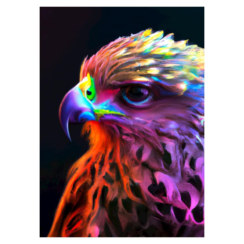 Buntes Vogelgesicht