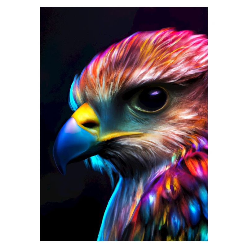 Buntes Vogelgesicht