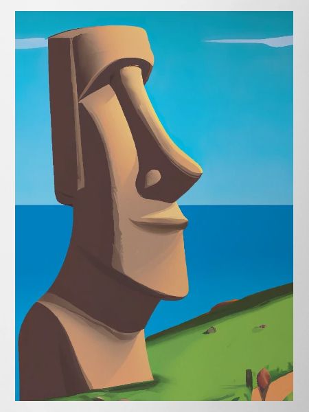 Monumentale Moai-Statuen