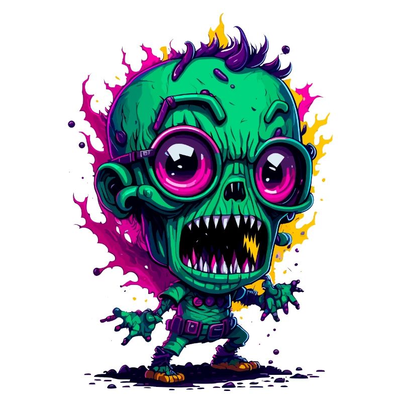 Zombie coloré cool