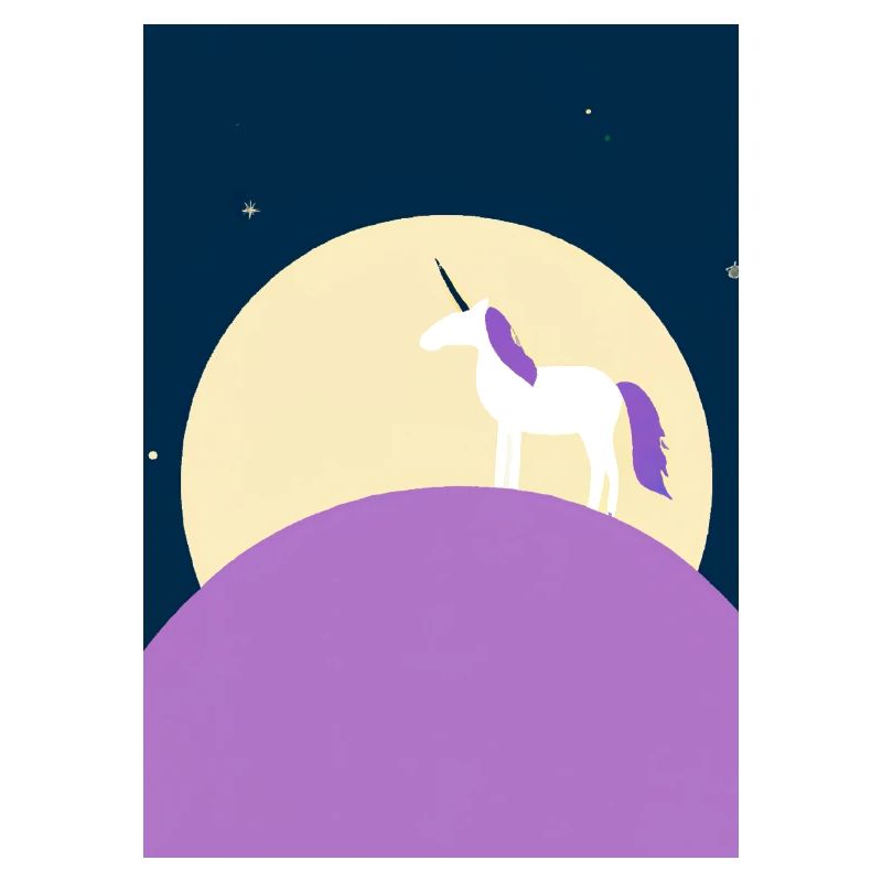 Mond Einhorn Minimal