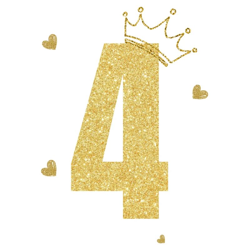 4e anniversaire couronne doré