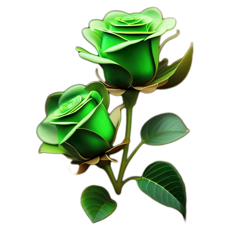 Roses vertes