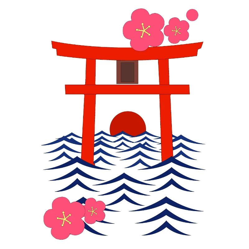 Torii dans la mer