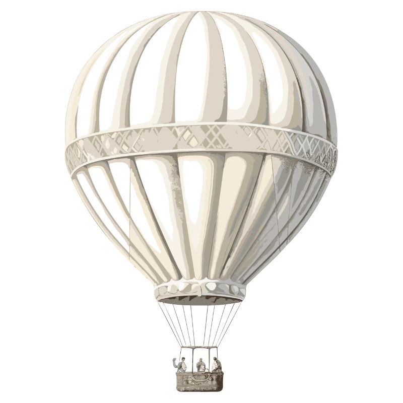Montgolfière blanche