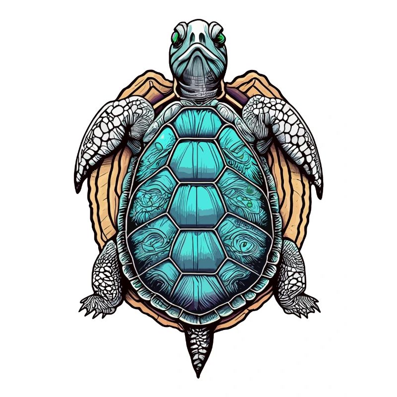 Psychedelische Schildkröte