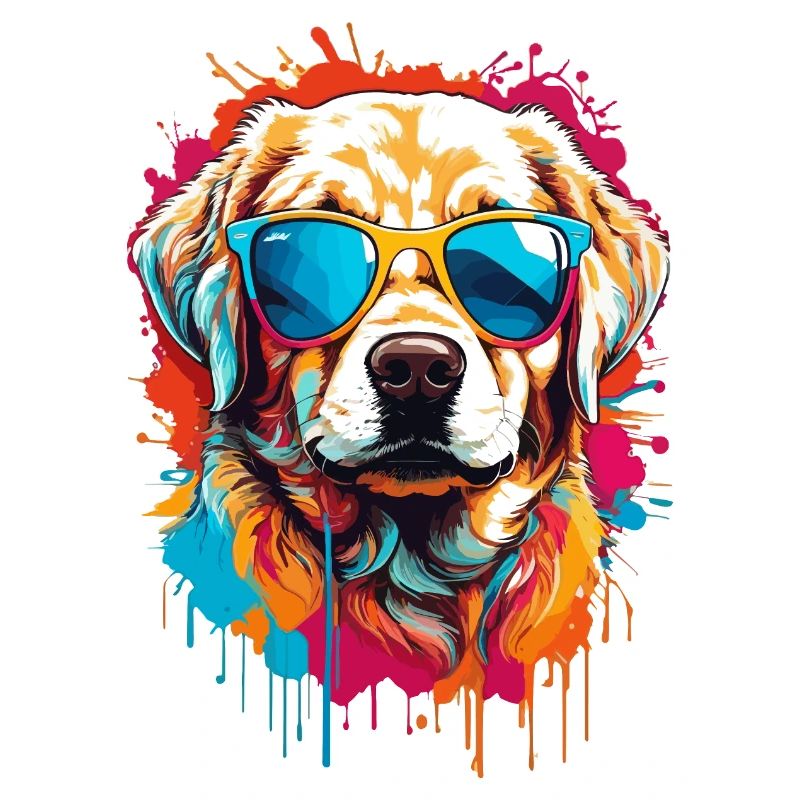 Labrador en lunettes de soleil : cool et mignon