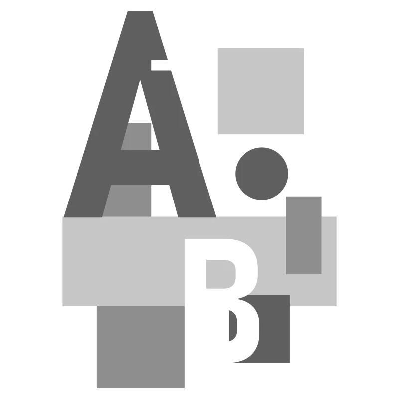 Design abstrait avec des lettres