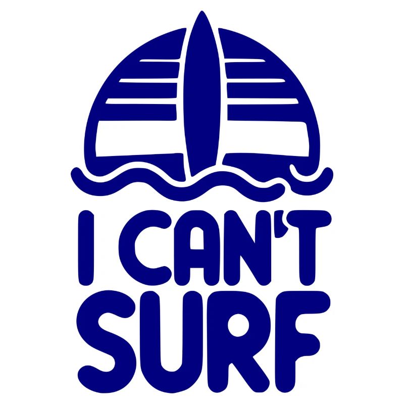 I Can't Surf - Retro Beach Design