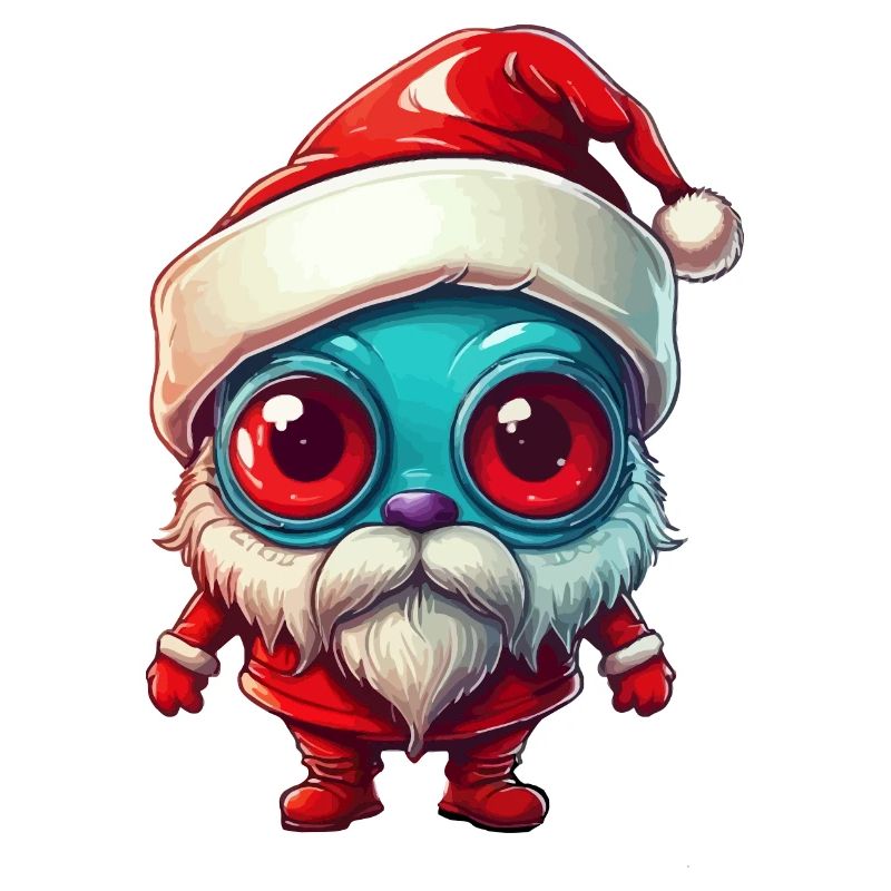 Extraterrestre bleu de Noël