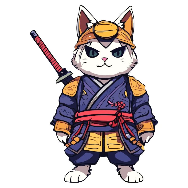 Chat samouraï #9