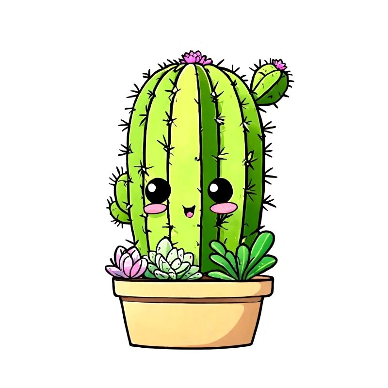 Cactus Mignon Kawaii