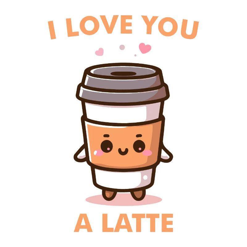 Ich liebe dich Einen Milchkaffee