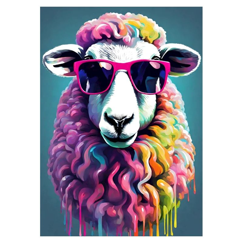 Mouton avec des lunettes