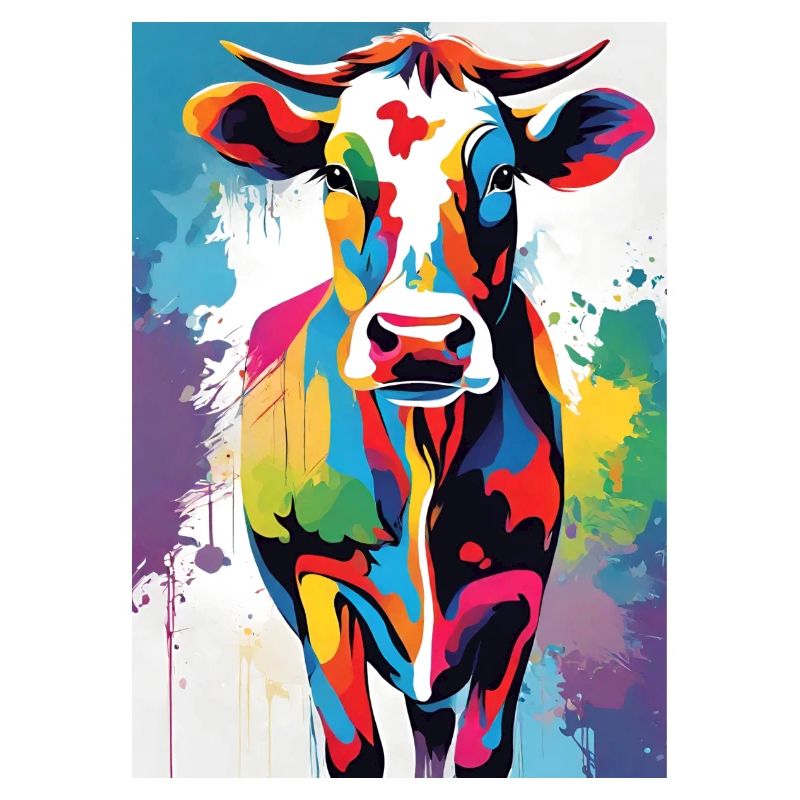 Vache colorée