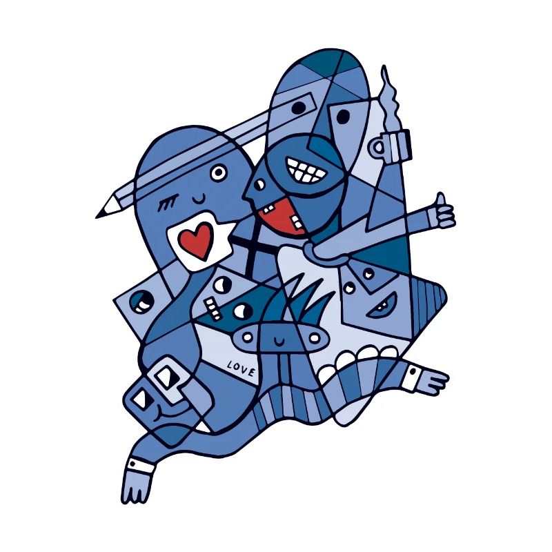 Harmonie in Vielfalt Blaue Version