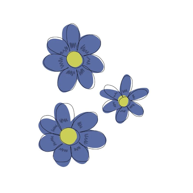 Blaue Blumen