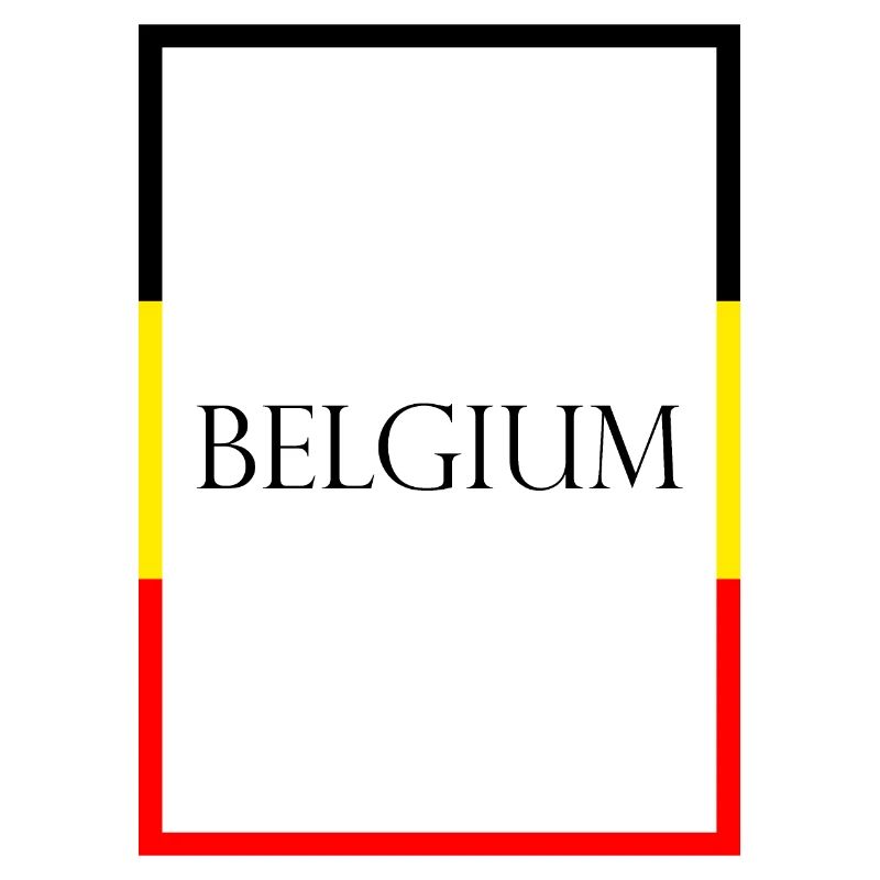 Belgique Belgique Lettrage de déclaration avec drapeau
