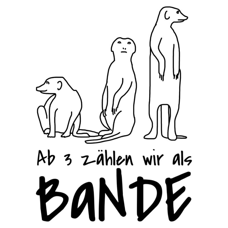 De trois, nous comptons comme un gang - gang de suricates