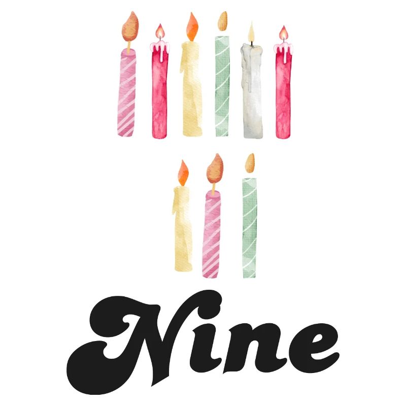 9th Anniversary Candle