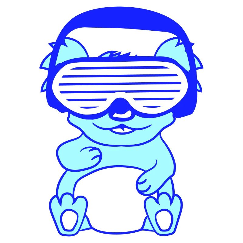 DJ Koala Bär Australischer Koalabär Sitzend Süß