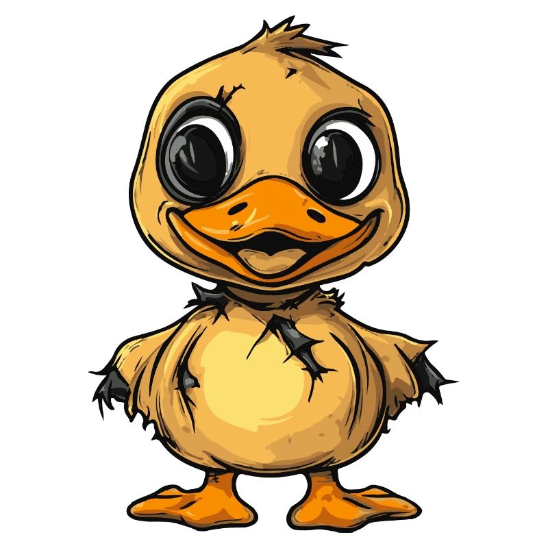 Duck Halloween Comic Funny
