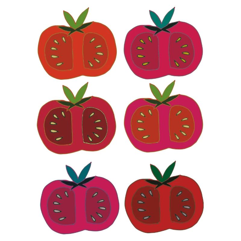 Tomates 6 fois multicolores