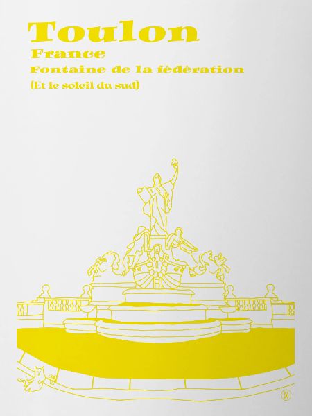Toulon and its fountain