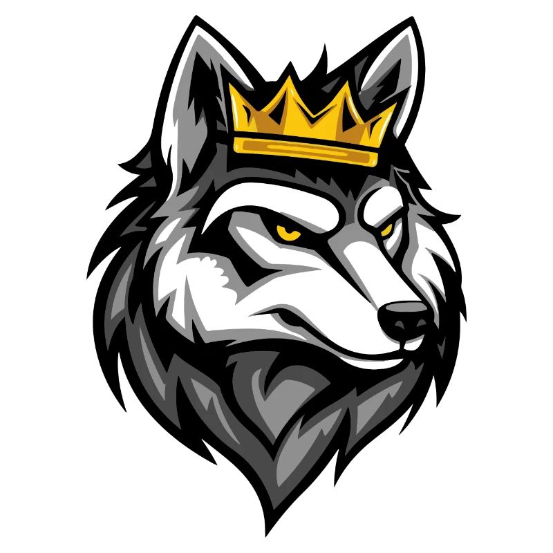 Wolf Cartoon Crown