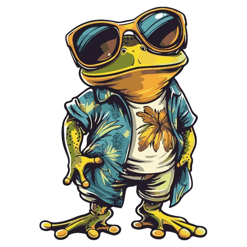 Frog Funny Summer