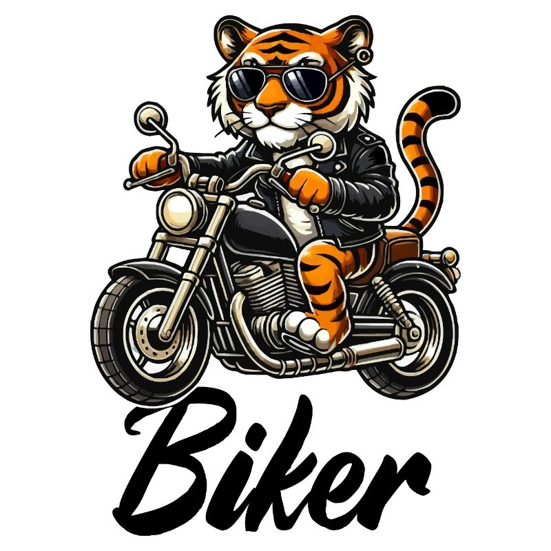 Moto Tiger Comic Biker