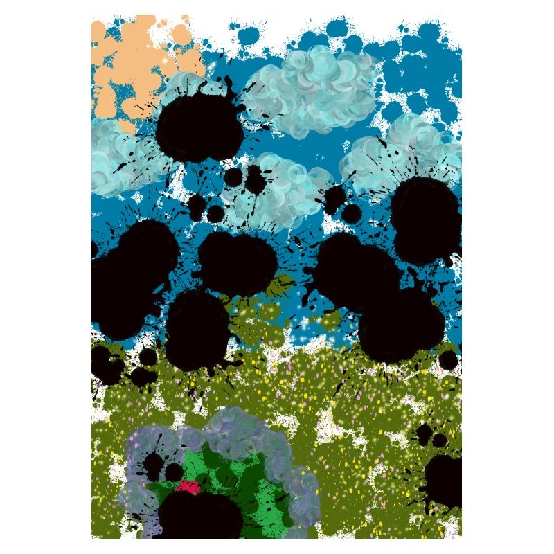 Étang abstrait