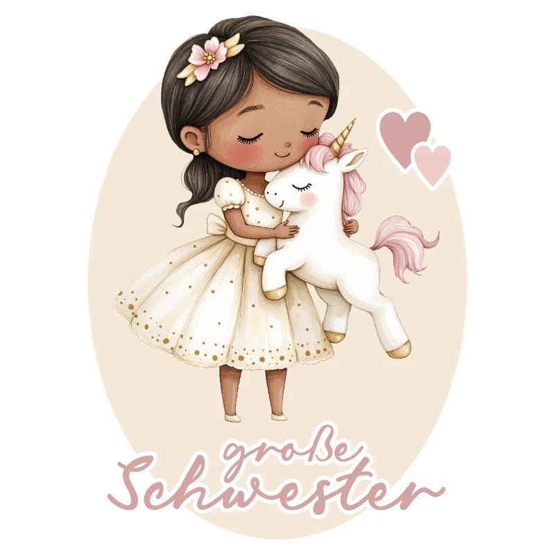 Grosse Schwester Maedchen Einhorn 3