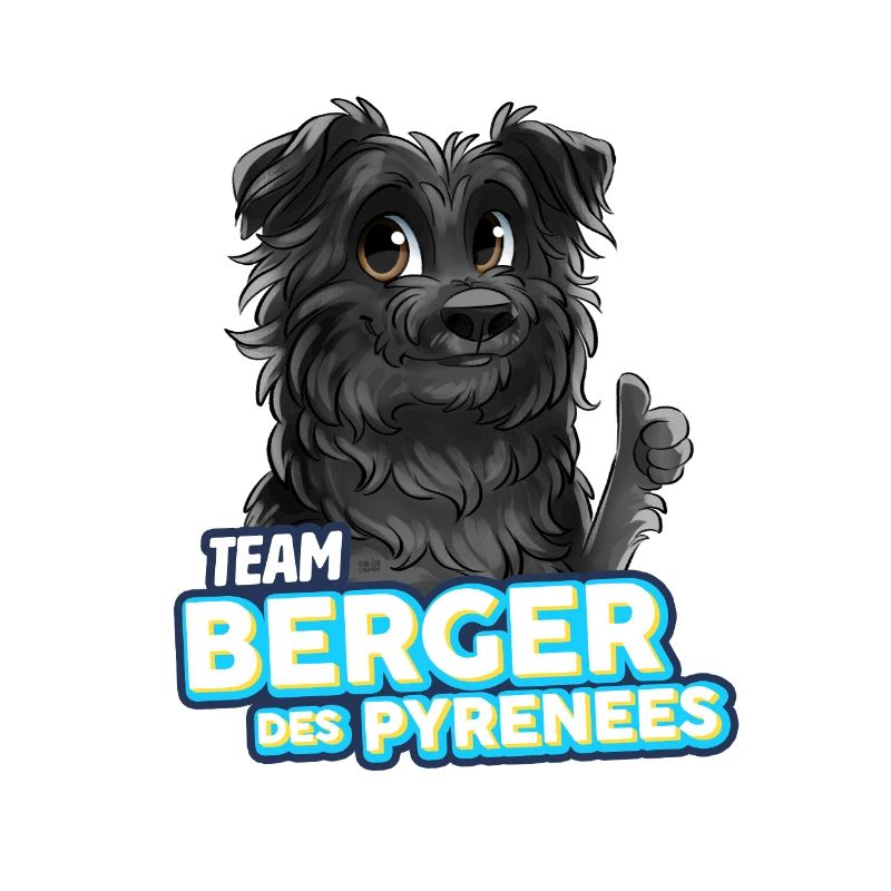 TEAM Pyrenean Shepherd Dog - Black