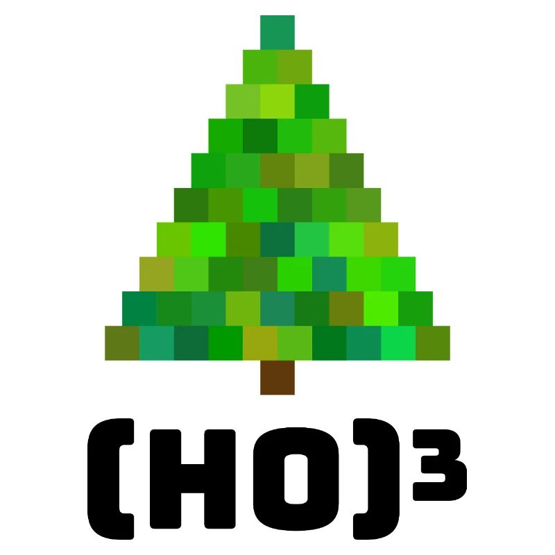 Illustration d’arbre de Noël pixélisée