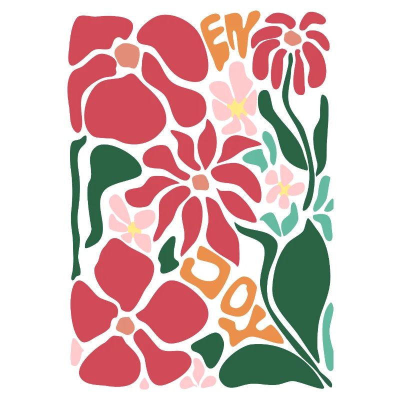 Fleurs de Bonne Humeur - Rouge