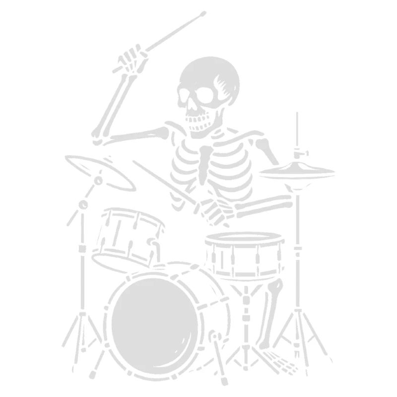 Skeleton Drummer auf der Bühne