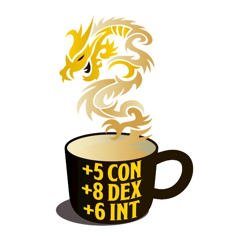 Dragon Steam RPG Stat Mug