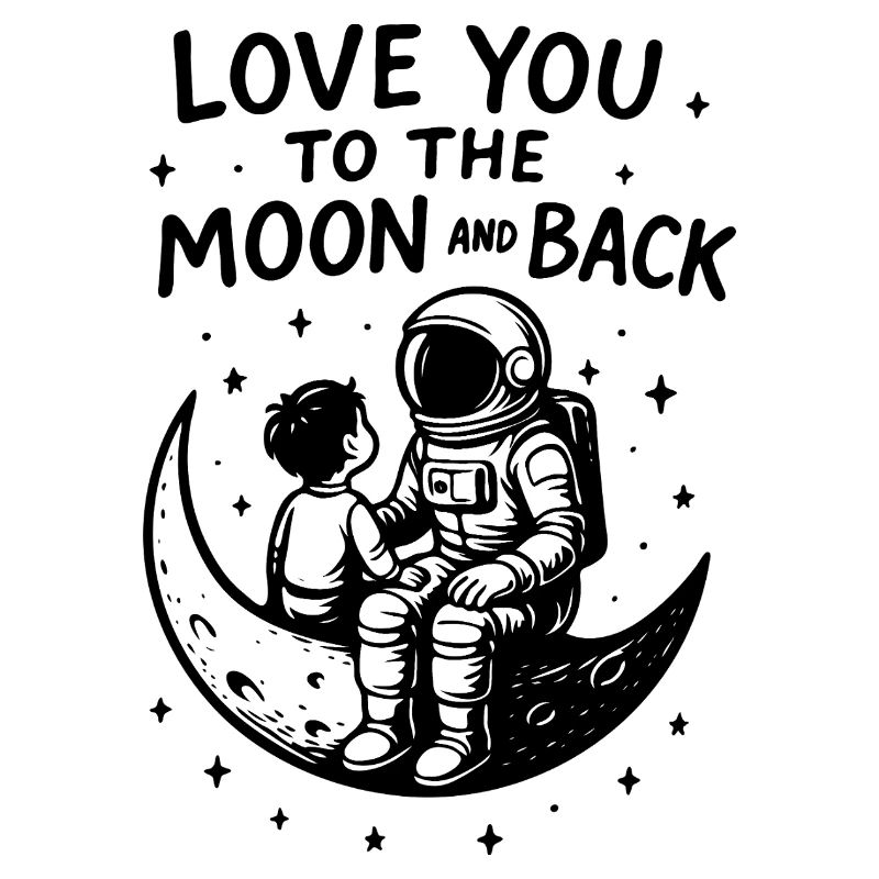 Moon Bond: Astronaut und Kind
