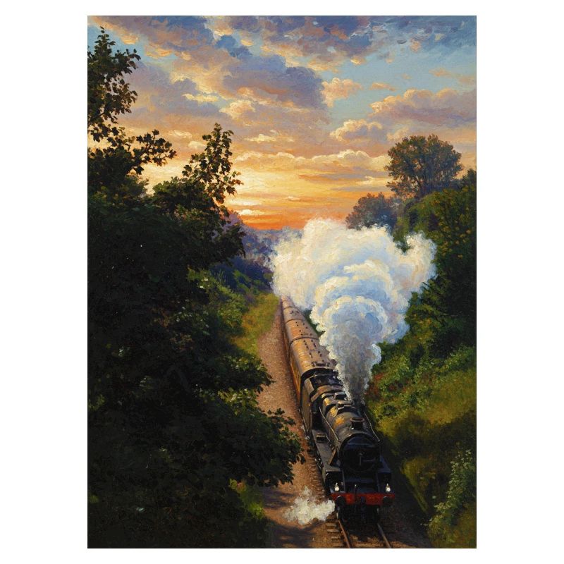 Sunset Dampflokomotive
