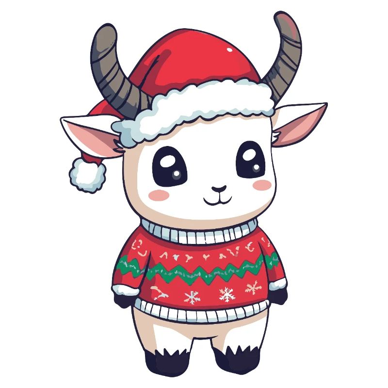 Noël de la chèvre de montagne