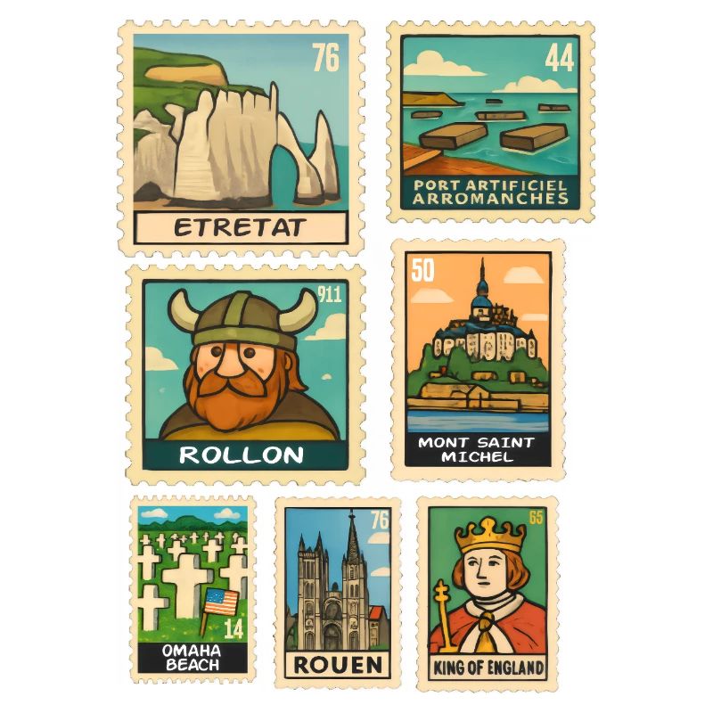 Stamps Normandy Monuments Geschichte D-Day Pride