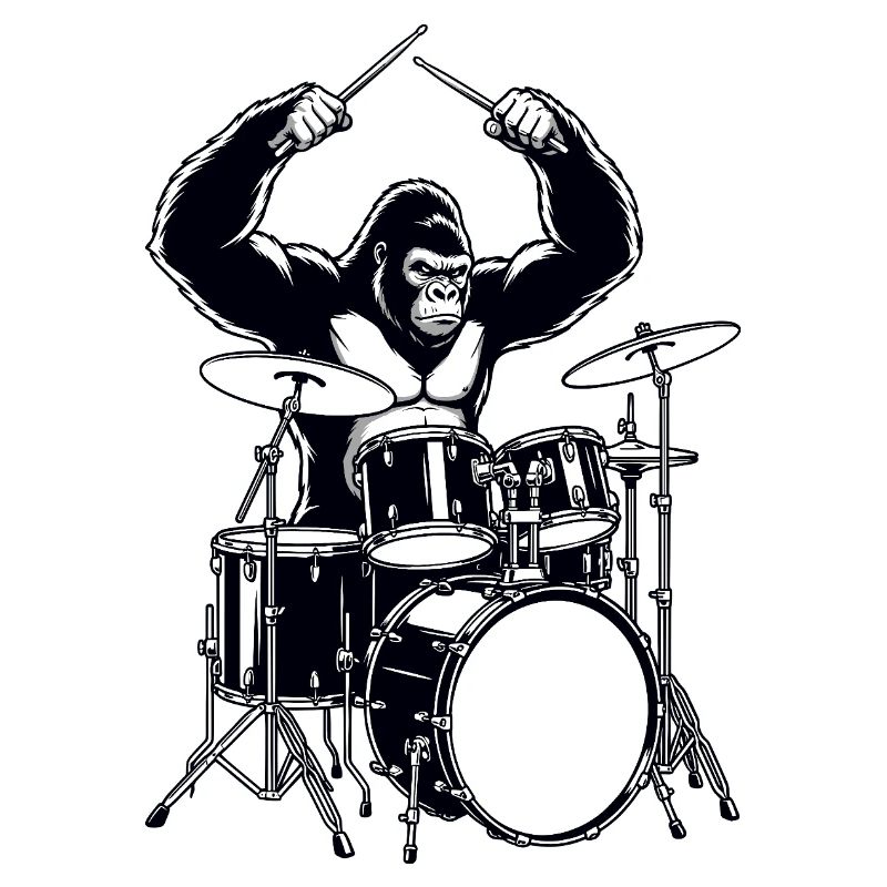 Drummer Gorilla - batterie