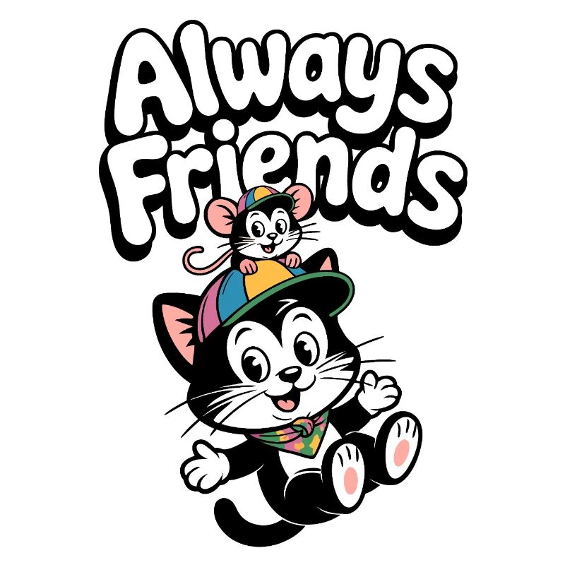 Always Friends Cat and Mouse
