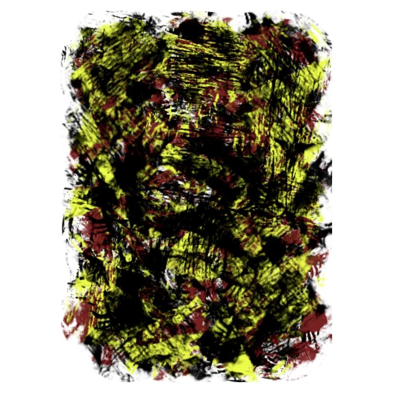 Neon Gelb Schwarz Blattmuster