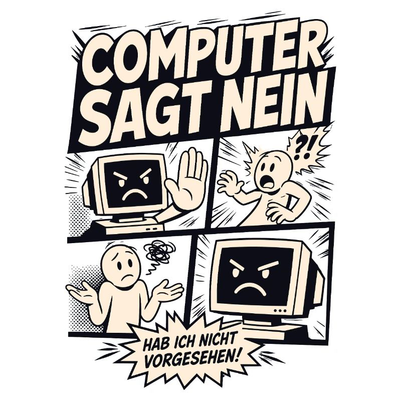 Computer sagt nein Comic Design
