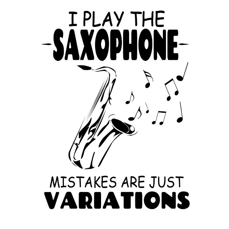 Ich spiele Die Saxophonfehler sind nur Variationen